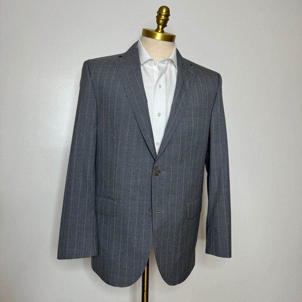 David Donahue Charcoal Pinstripe Suit